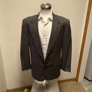 Joseph Feiss Men's Sport Coat Blazer Two Button USA Plaid Saks Fifth Ave Wool